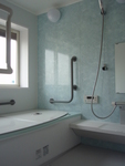 浴室にはカラリ床＆ヌメリま洗Ag+を採用。
銀イオンの力で床や排水溝のヌメリを抑えてくれるので、
お掃除の手間が断然減ります。
